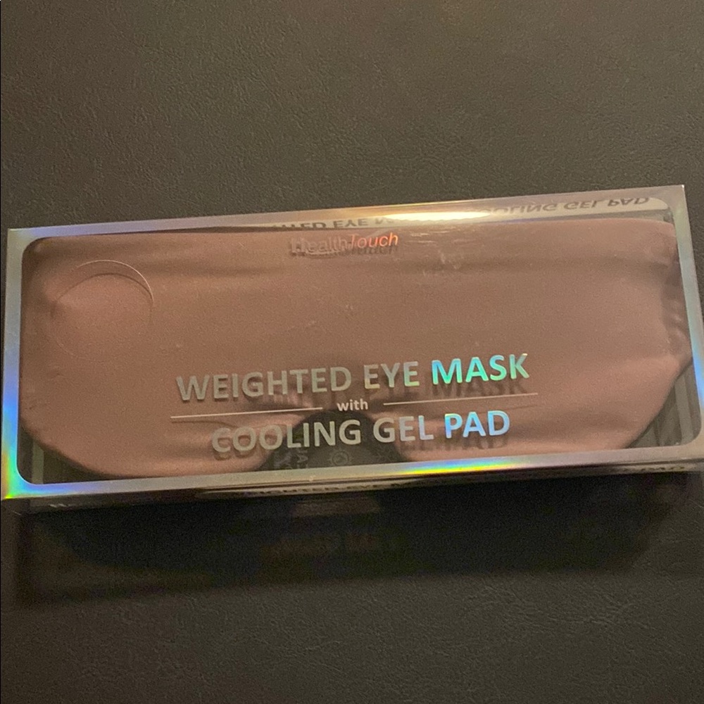 HealthTouch Weighted Eye Mask with Cooling Gel Pad - Pink